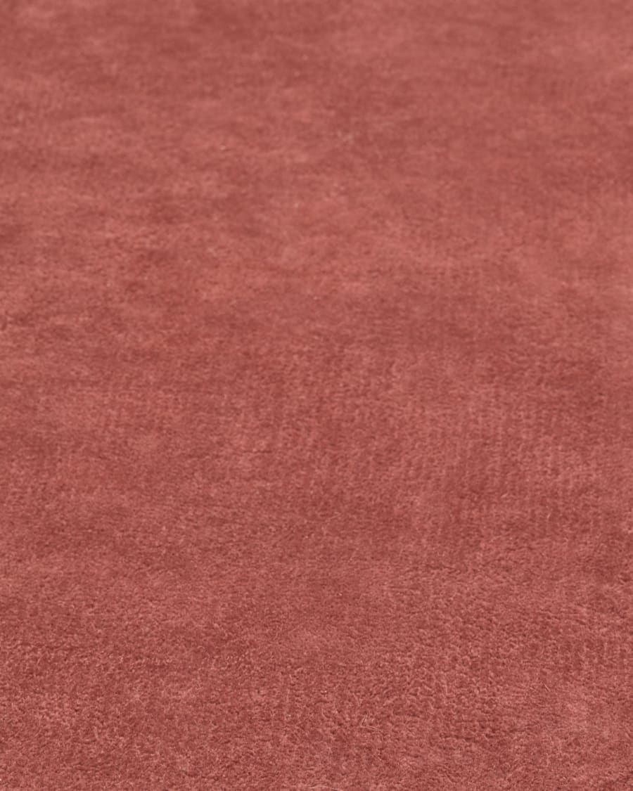 Daianna round rug, 100% maroon cotton, Ø 120 cm