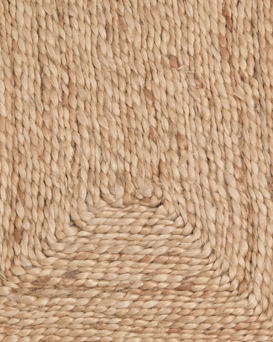 Doraldina rectangular rug made from 100% jute, 70 x 50 cm