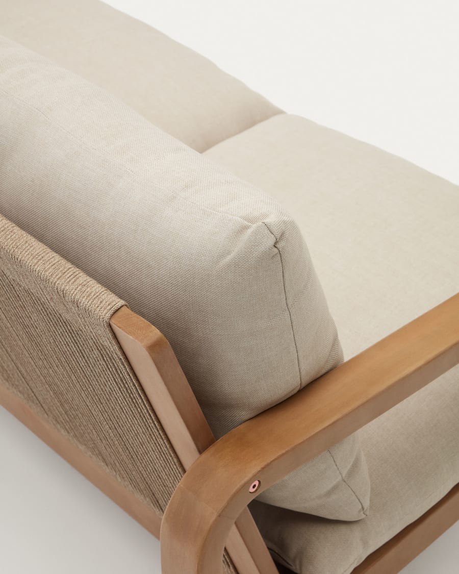 Sacaleta 2 seater sofa, made from solid eucalyptus wood 142 cm