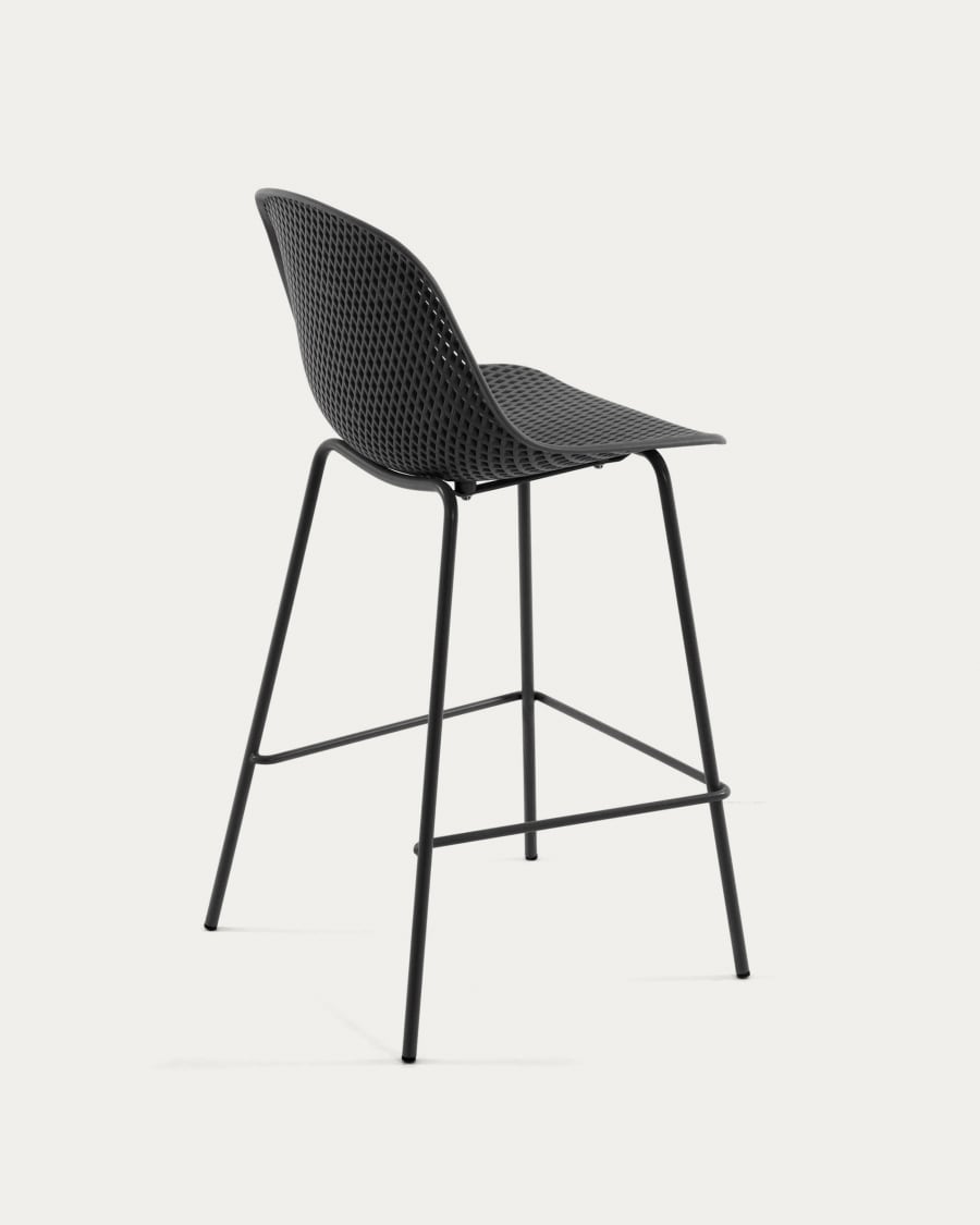 Quinby outdoor stool in grey, height 75 cm