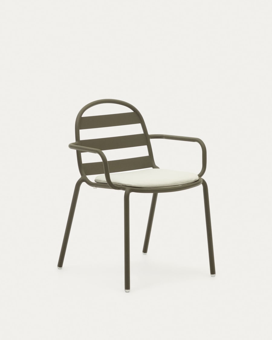 Joncols chair cushion in beige, 43 x 41 cm