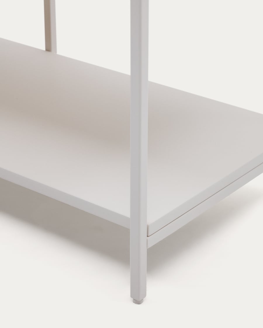 Vedrana Highboard 4 Türen MDF weiß lackiert 97,5 x 160 cm