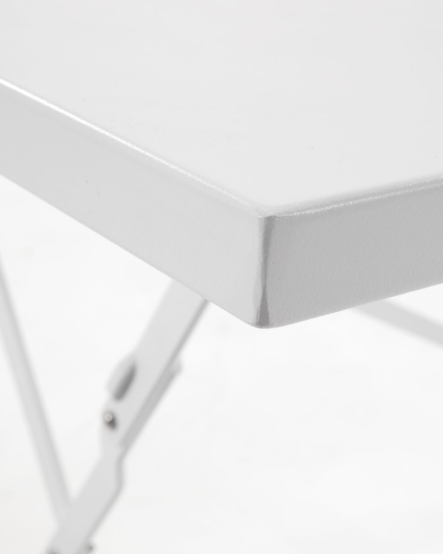 Rectangular matte white Beryl table 110 x 70 cm