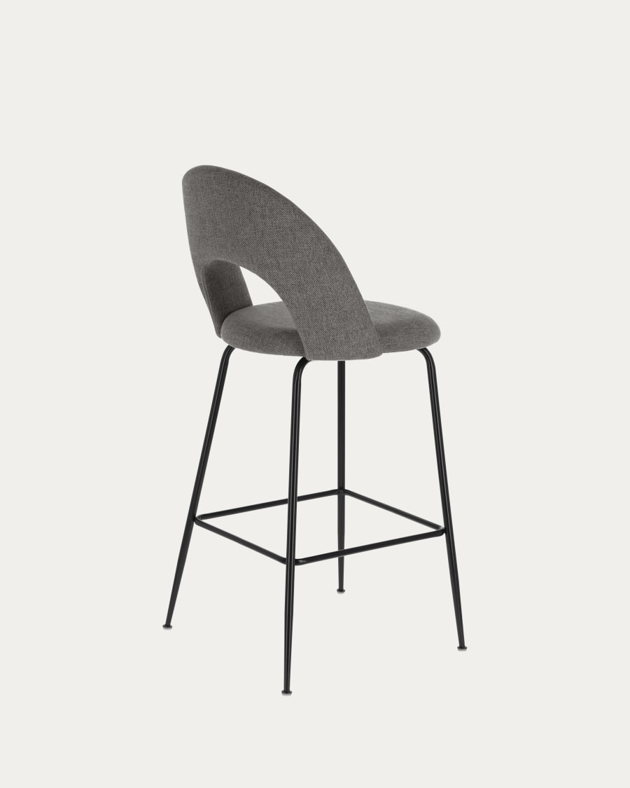 Mahalia dark grey stool height 63 cm FSC 100%