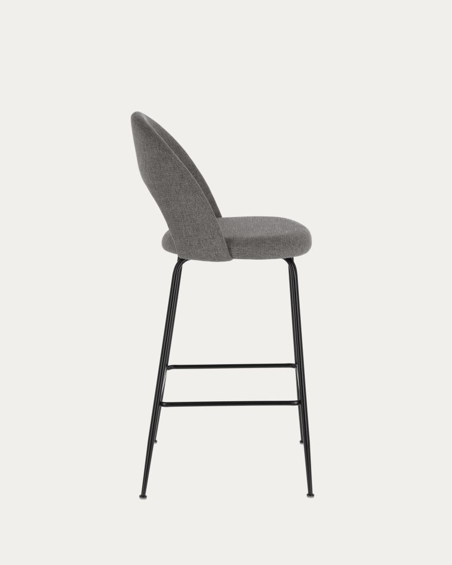 Mahalia dark grey stool height 63 cm FSC 100%