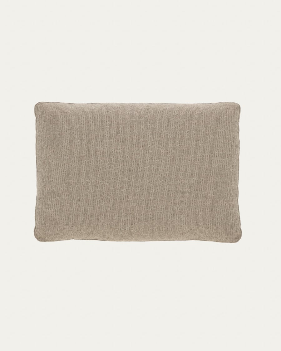 Blok cushion in beige, 40 x 60 cm