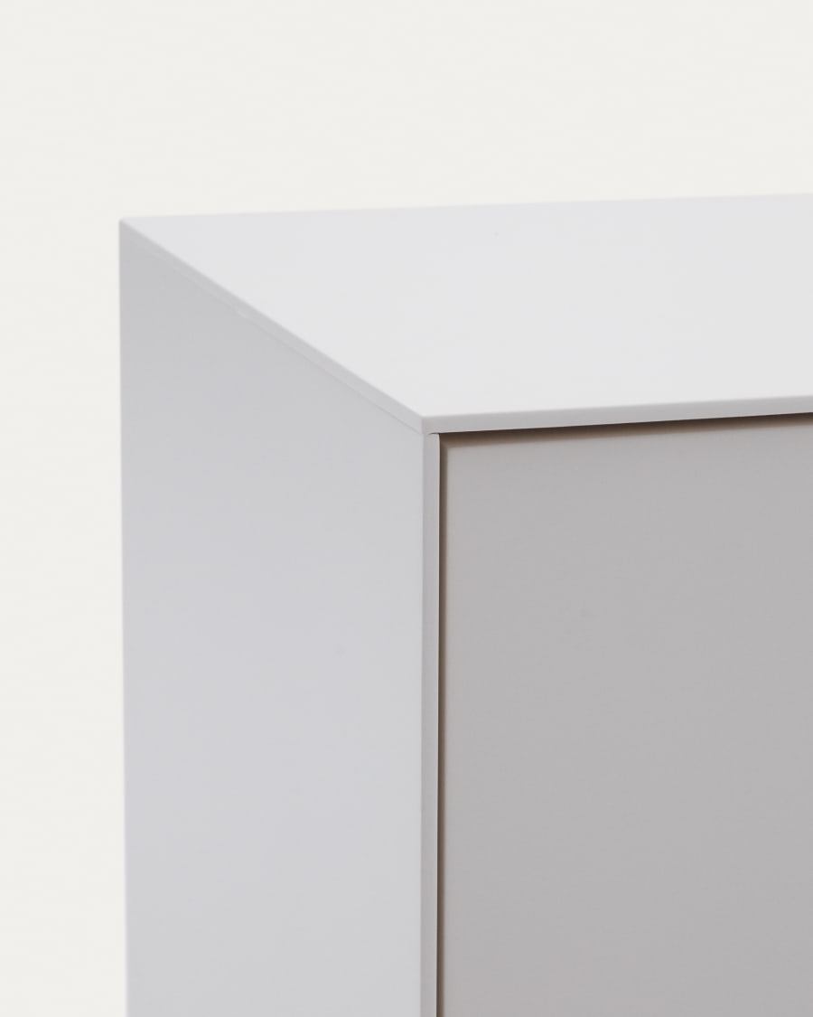Vedrana TV 3-door cabinet white lacquered MDF 195 x 55 cm