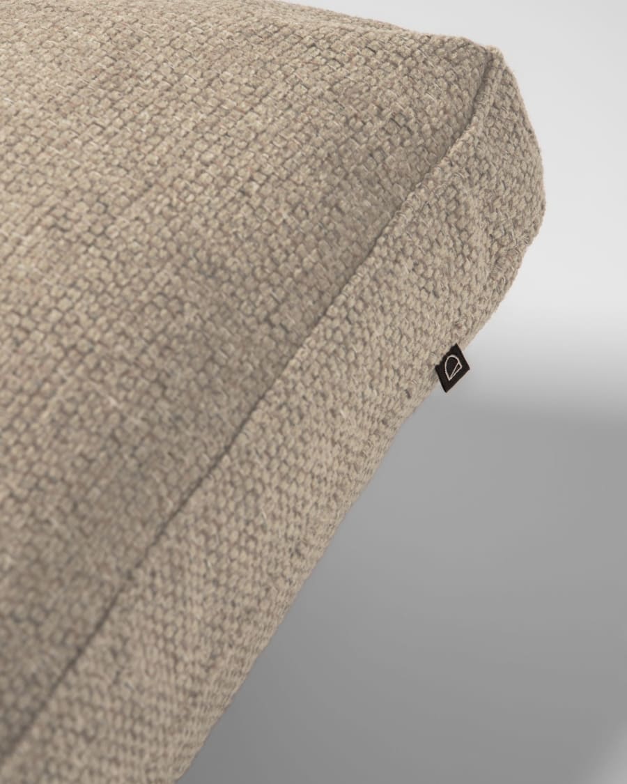 Blok cushion in beige, 60 x 60 cm