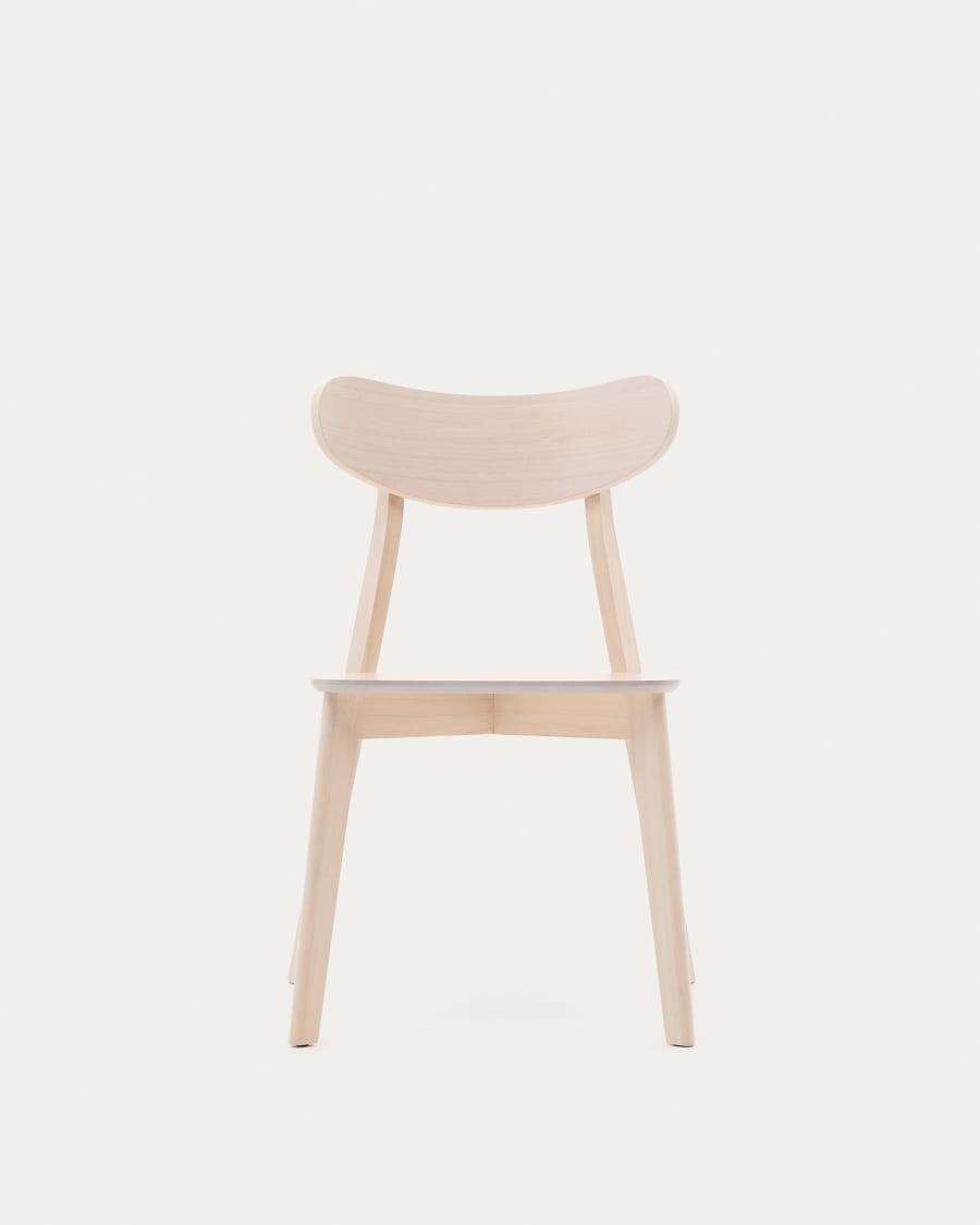Safina chair in oak veneer and solid rubber wood
