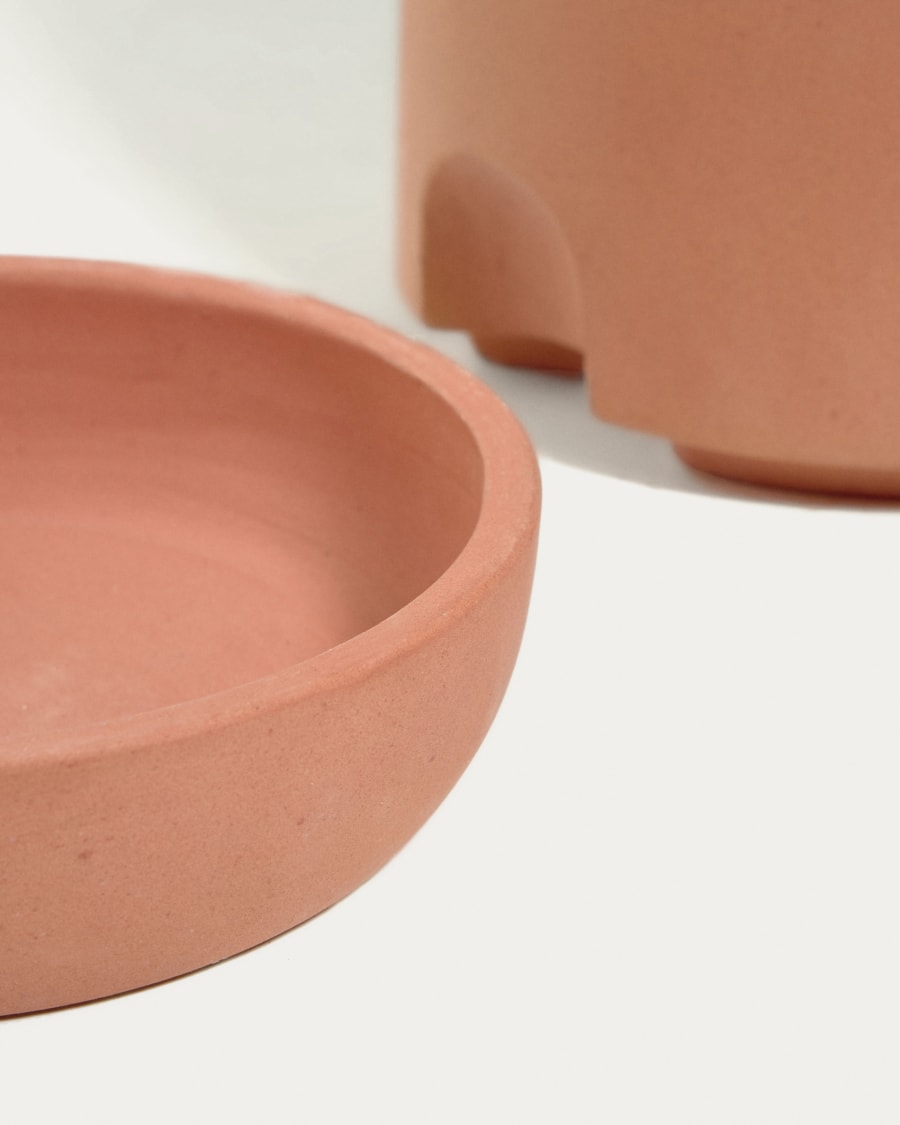 Luigina small terracotta plant pot with self-watering system, Ø 27 cm