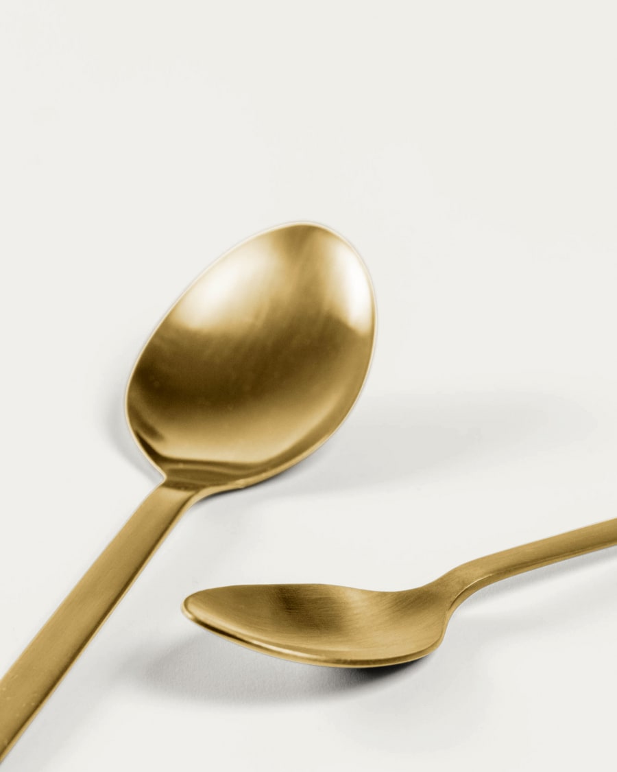Lite 16-piece golden cutlery set gold