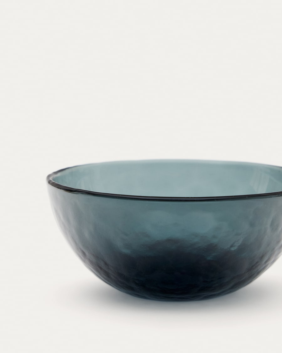 Sunera Bowl made of recycled gray glass