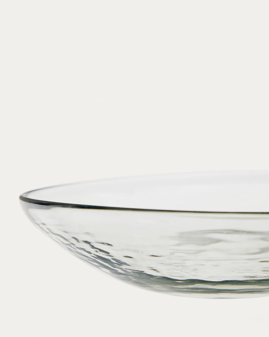 Silitia small bowl made of transparent recycled glass