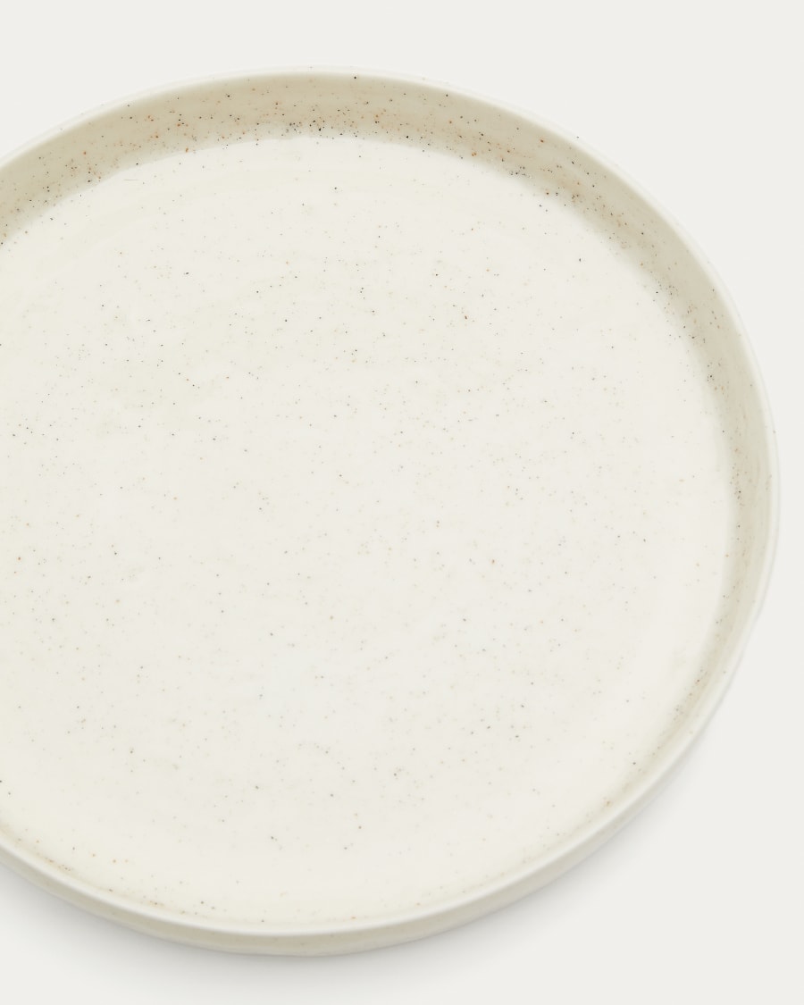 Κεραμικό πιάτο φαγητού Setisa λευκό