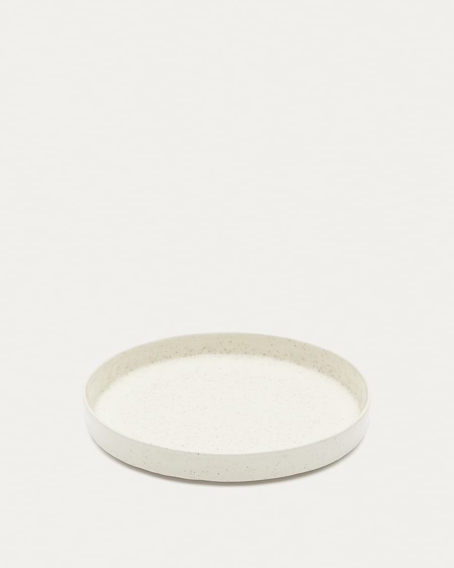 Κεραμικό πιάτο φαγητού Setisa λευκό