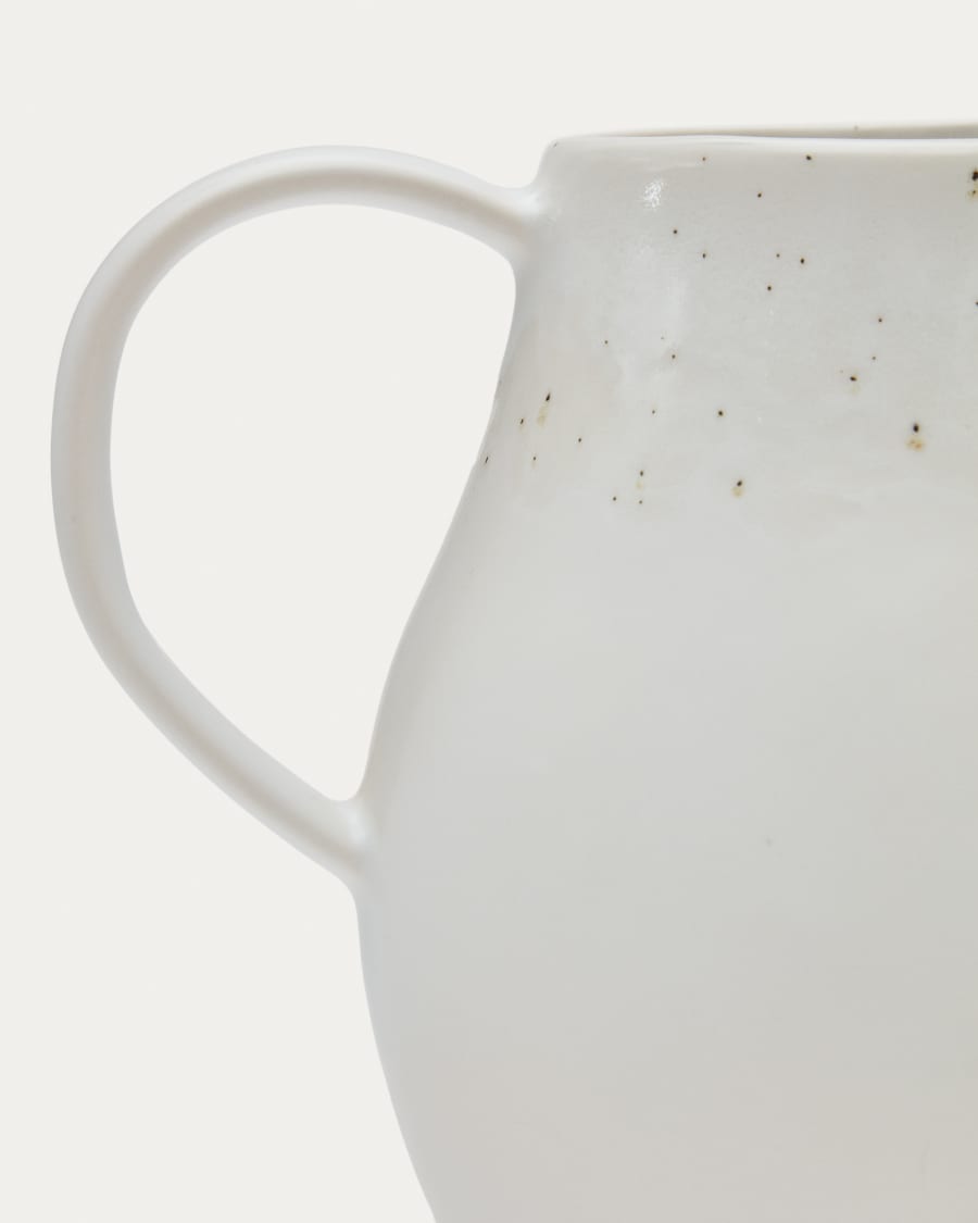 Publia Krug aus Keramik in Weiß