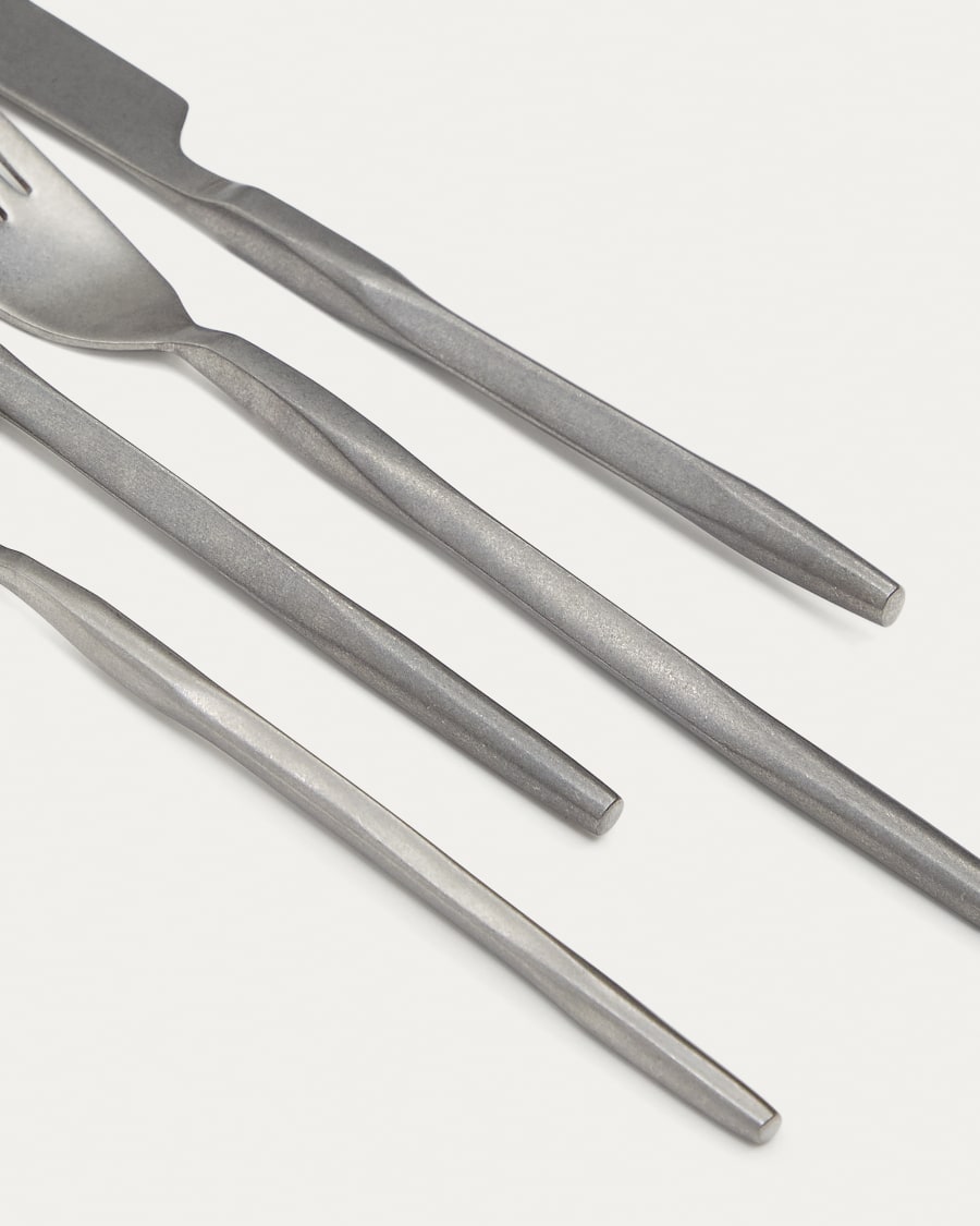 Ali 16-piece silver cutlery set