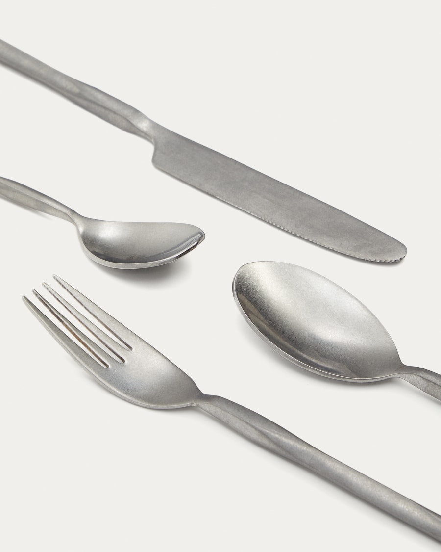 Ali 16-piece silver cutlery set