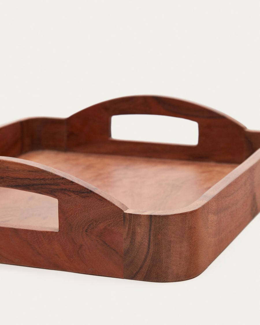 Elissa acacia wood small serving tray