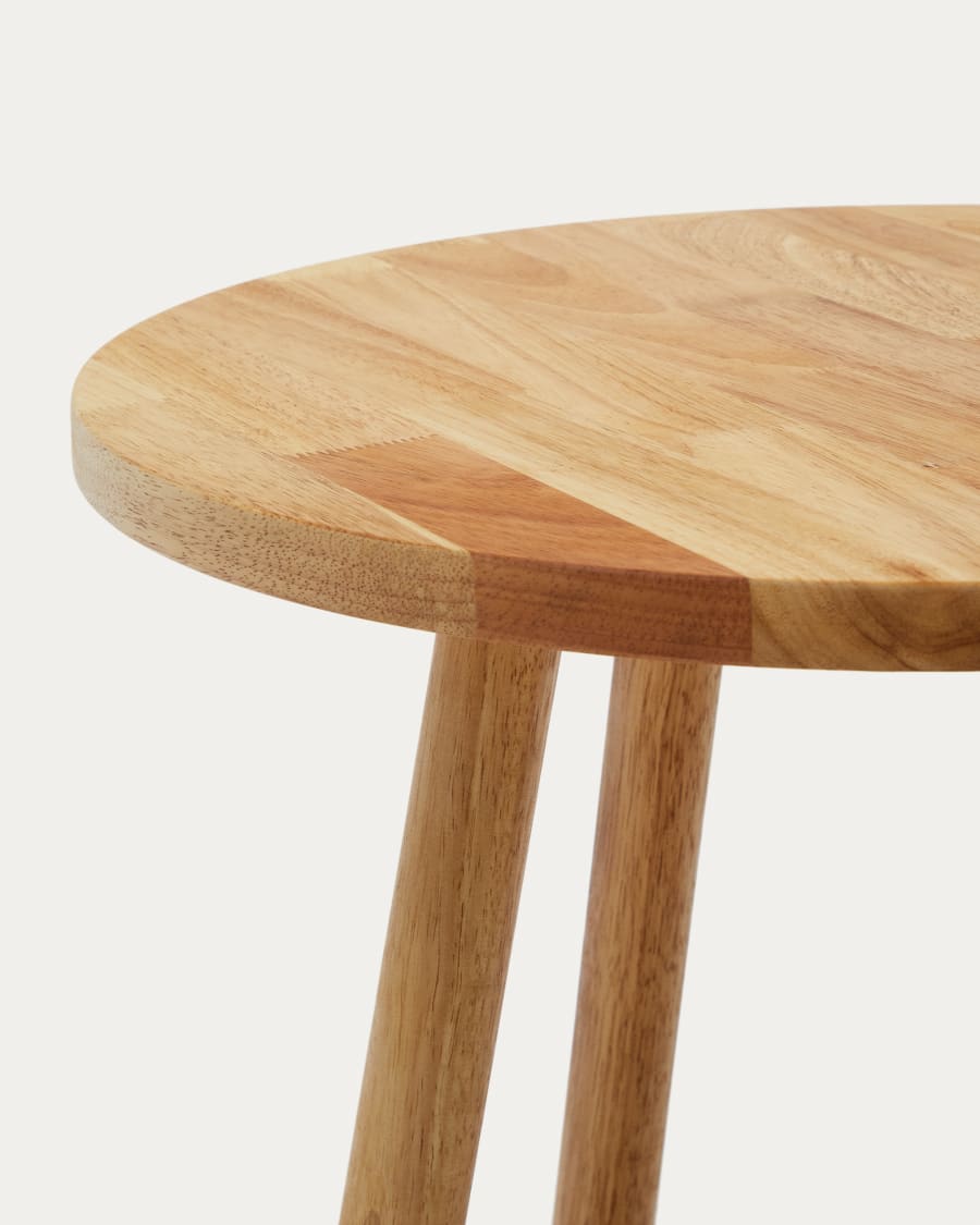 Round Dilcia kids table in solid rubber wood Ø 55 cm