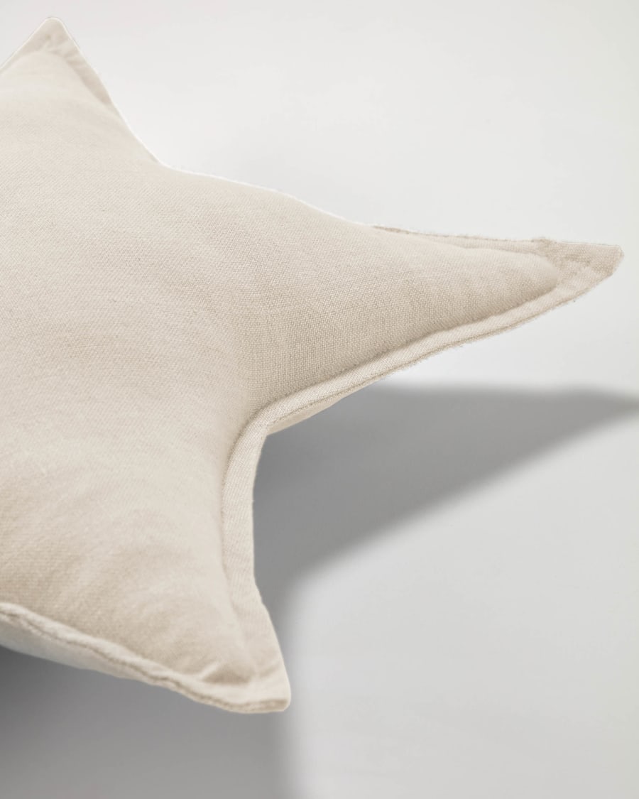 100% βαμβακερό μαξιλάρι Noor 44 x 30 εκ, μπεζ αστέρι