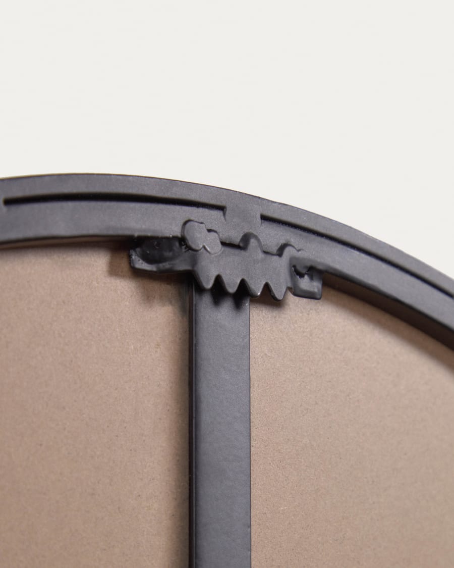 Vianela black mirror with hangers 70 x 51 cm