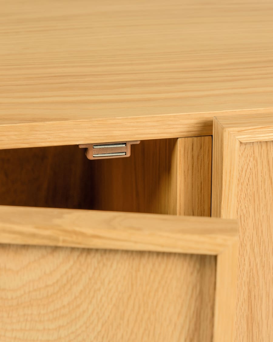 Taiana 2 door 3 drawer sideboard in oak veneer, 160 x 68 cm