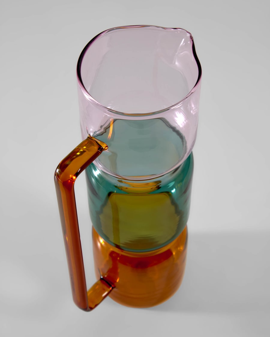 Multi-coloured Fiorina jug