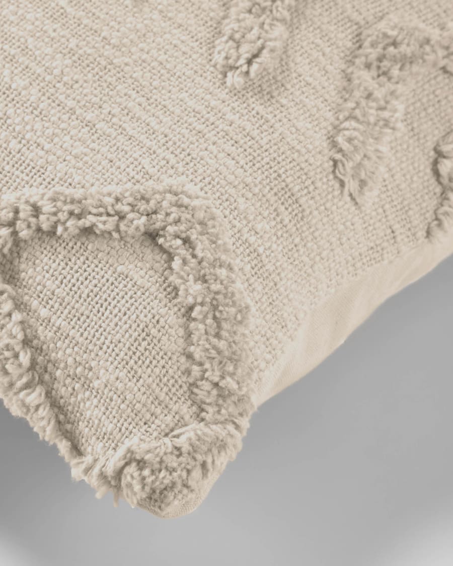 Xayoxhira beige cushion cover 45 x 45 cm