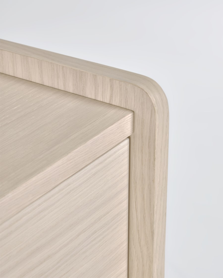 Nunila chest of drawers in ash veneer 90 x 90 cm FSC 100%