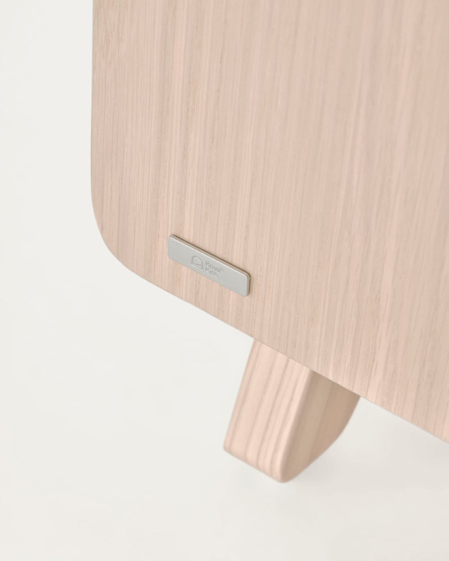 Nunila bedside table in ash veneer 40 x 46 cm FSC 100%