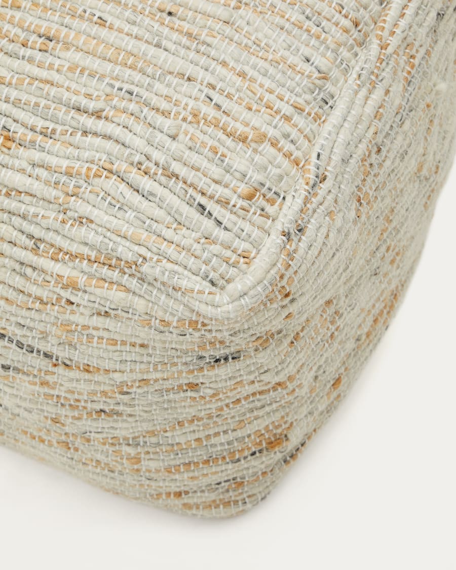 Selise Pouf aus Naturjute 45 x 45 cm