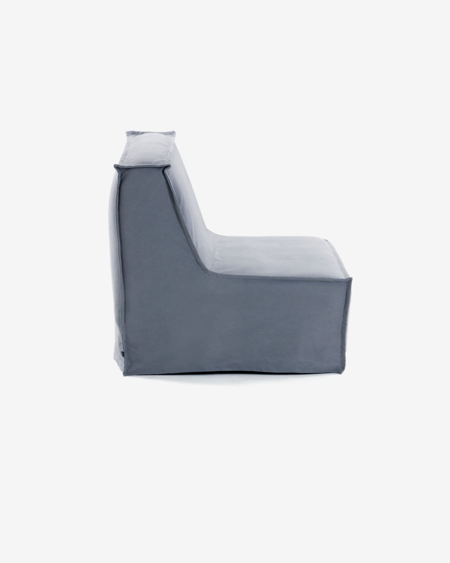 Lyanna sofa bed in blue 140 cm