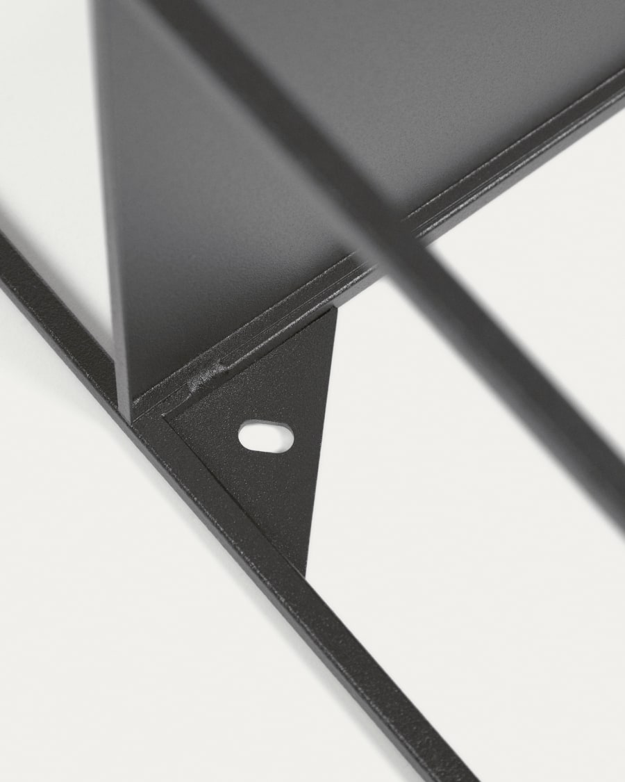 Nils metal shelves with black finish 80 x 80 cm