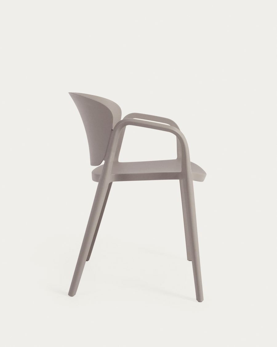 Ania stackable brown garden chair