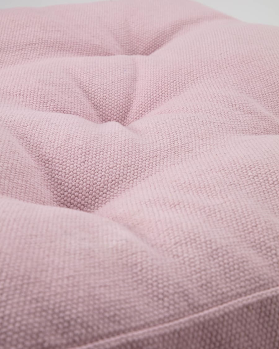 Sarit 100% cotton pink floor cushion 60 x 60 cm