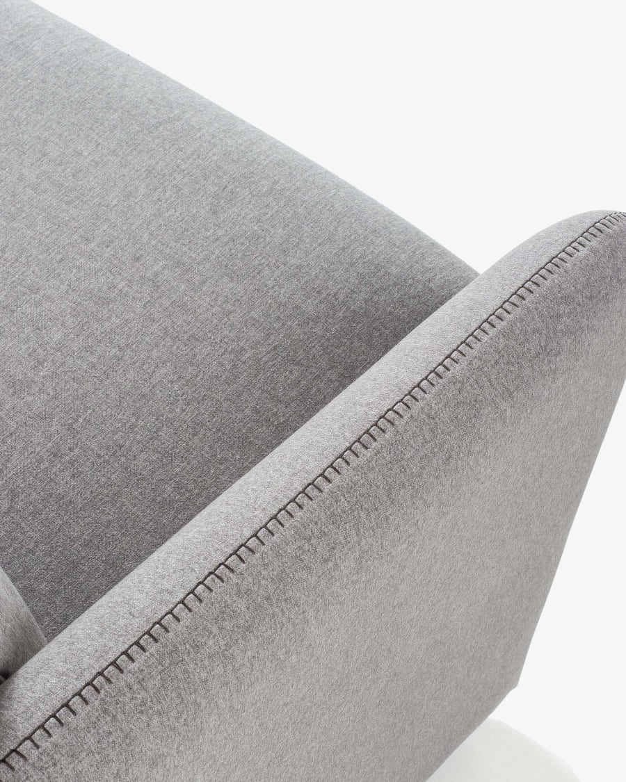 Divano letto Kymoon 140 viscoelastico, grigio chiaro