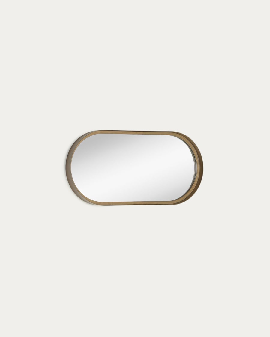 Tiare gold metal wall mirror 31 x 61,5 cm