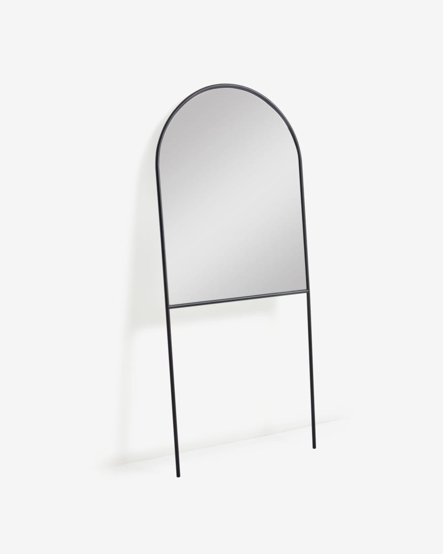Nazara black metal full-length mirror 70 x 161 cm