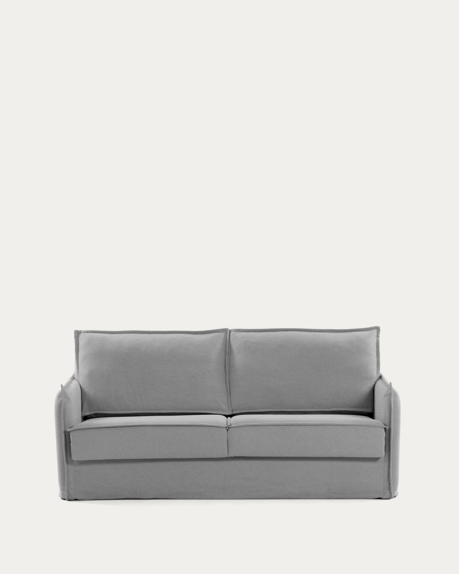 Samsa 2 seater visco sofa bed in grey, 160cm