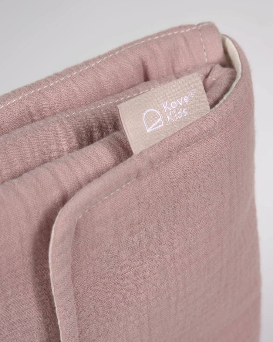 Αλλαξιέρα ταξιδιού Jeila, 100% οργανικό βαμβάκι (GOTS), ροζ