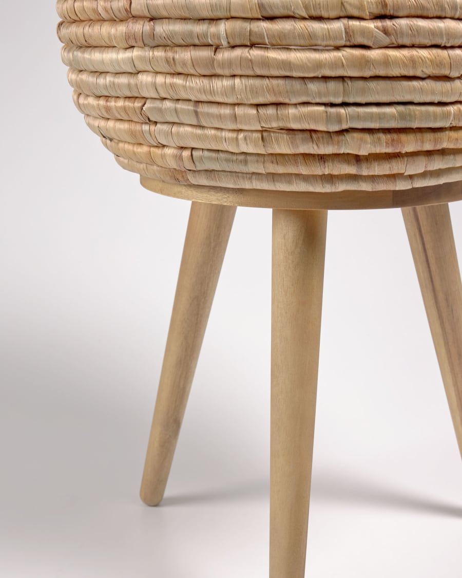 Colomba planter made from natural fibres, 34 cm