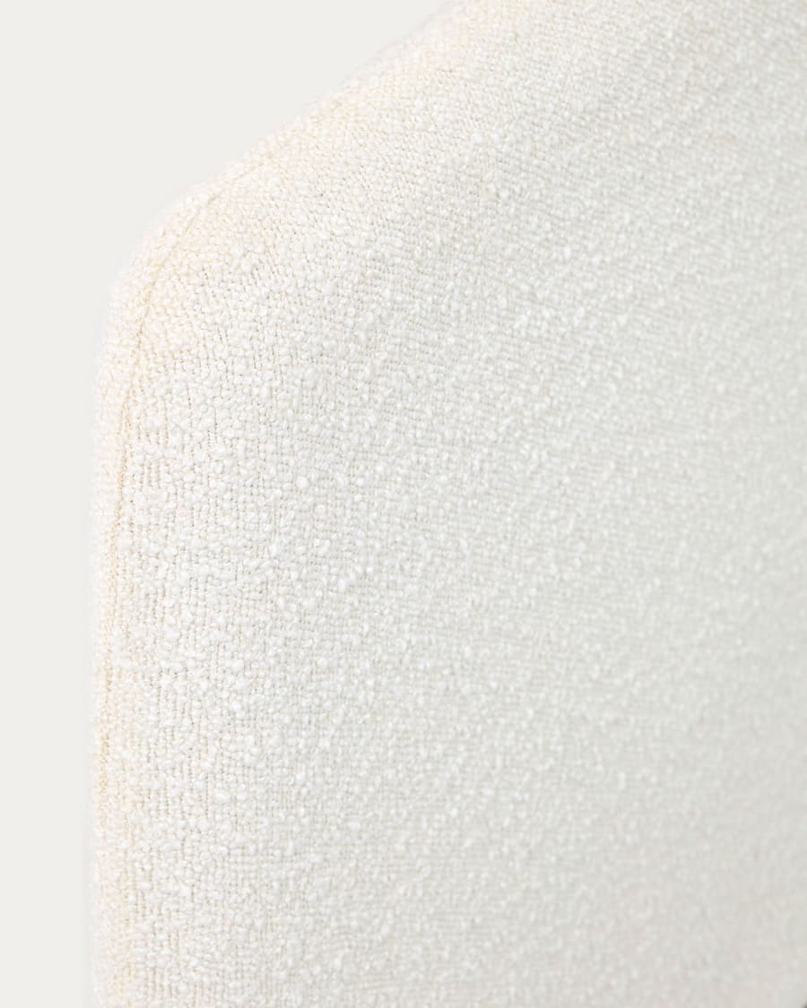 Dyla bed cover in white bouclé for a 160 x 200 cm mattress