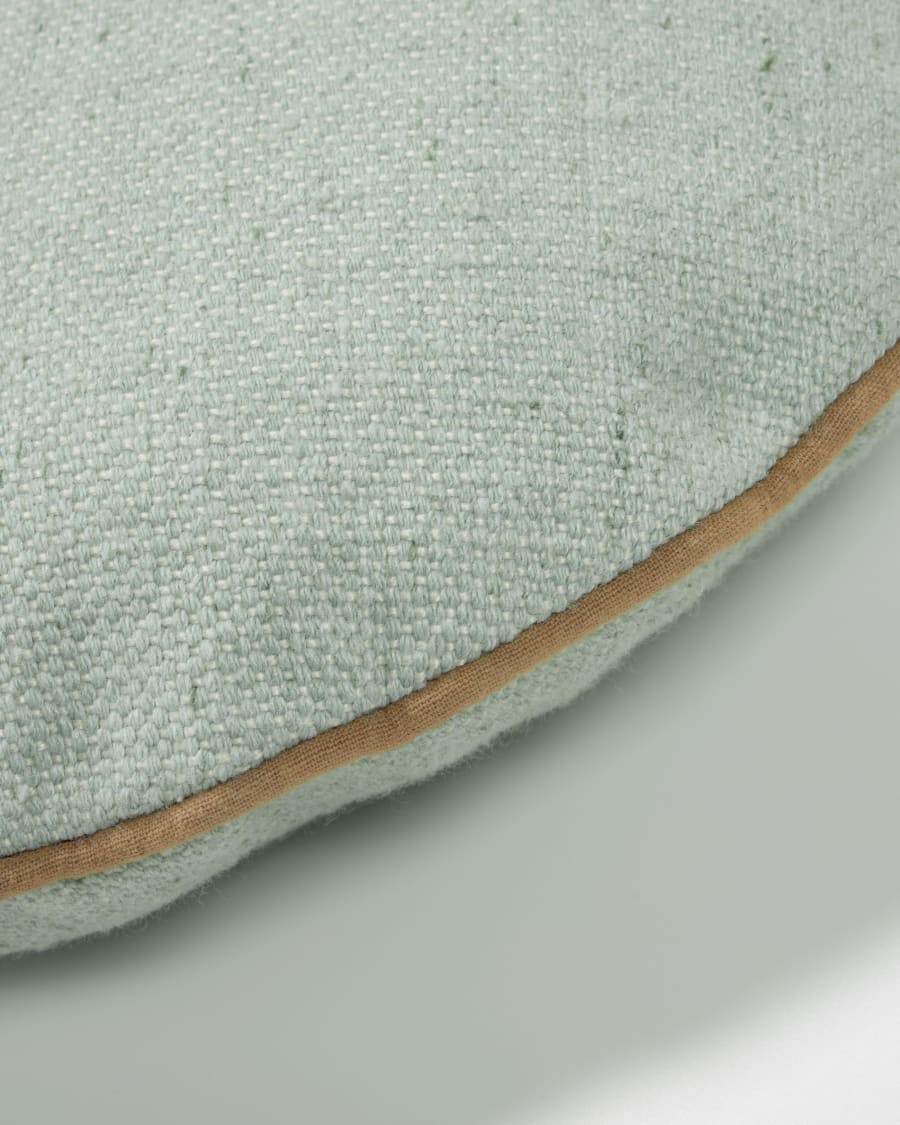 Dalila PET green cushion cover Ø 45 cm