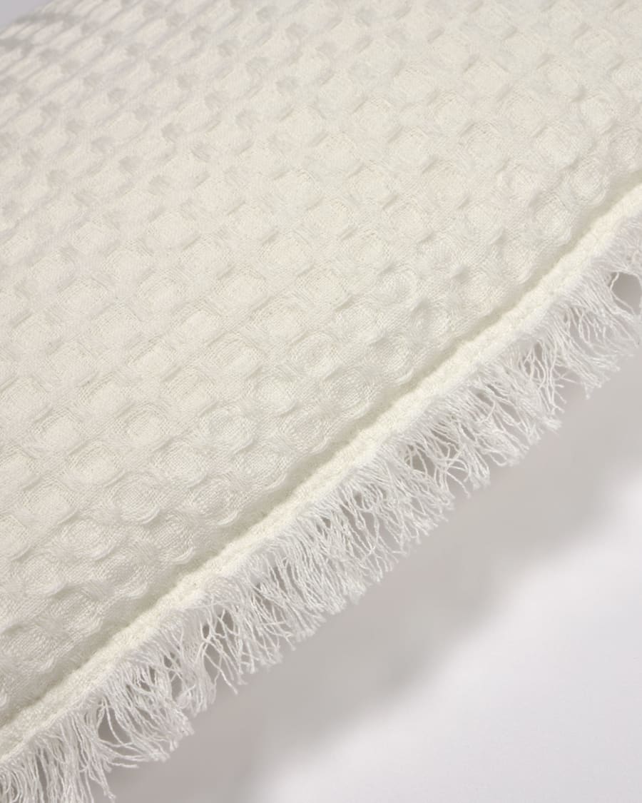 Shallow 100% cotton cushion cover white 30 x 50 cm