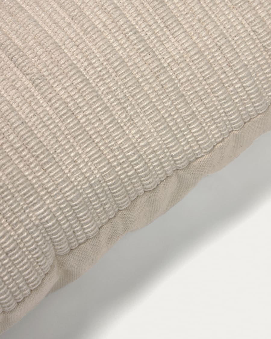 Hinde 100% cotton cushion cover beige 45 x 45 cm