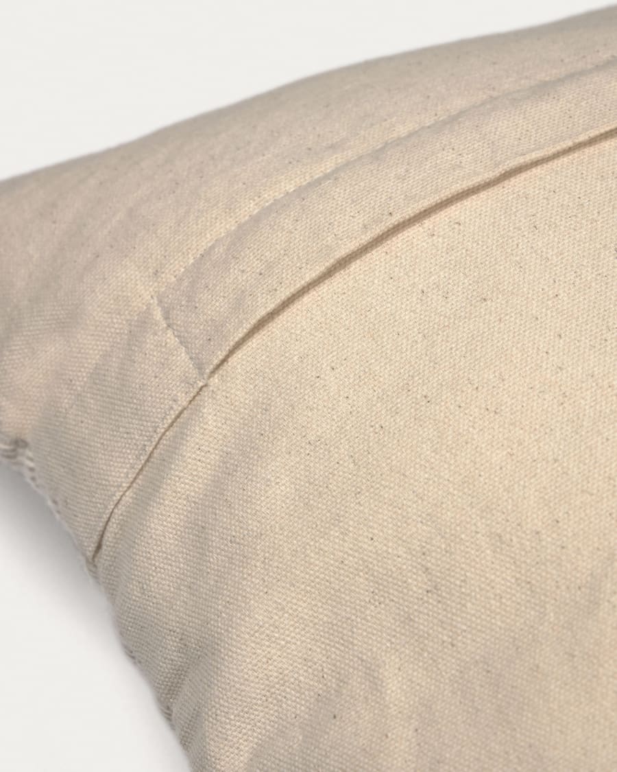 Hinde 100% cotton cushion cover beige 45 x 45 cm