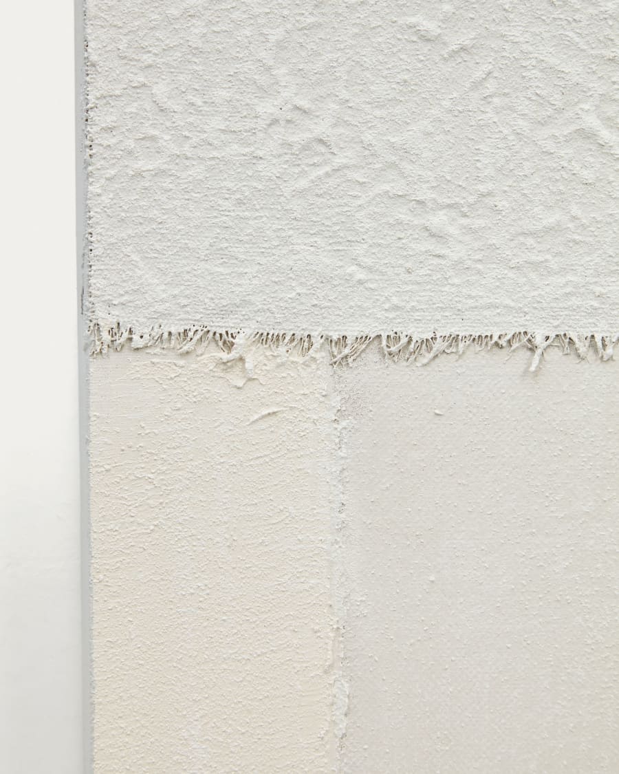 Pineda set of 2 abstract canvases in white, 30 x 40 cm