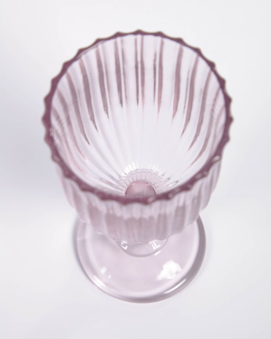 Ποτήρι κρασιού Savelia, ανοιχτό ροζ γυαλί, 20 cl