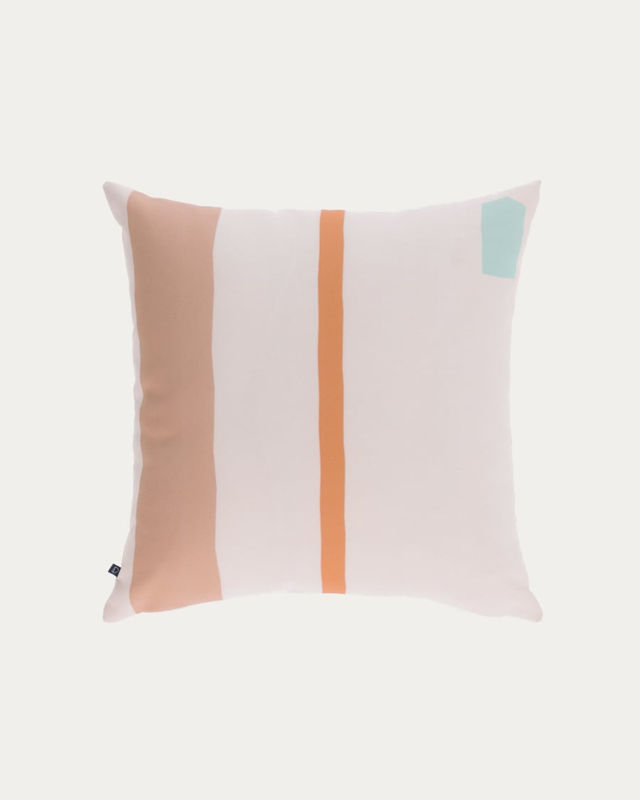 Calantina multicoloured cushion cover with vertical stripes 45 x 45 cm
